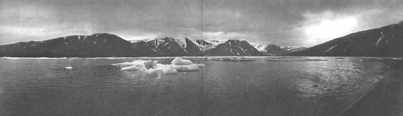 Мыс Моржов и гора Вильчека. Вид с запада. Мыс Моржов и гора Вильчека.