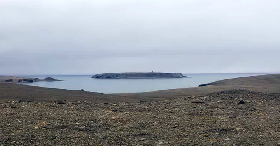 Панорама острова Богатый.