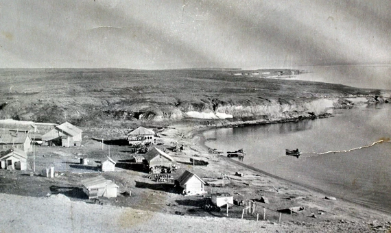 Фактория Крестовая Губа тех пор. Выходит, что зиму 1936-37 г.г. мы жили на фактории. Работы и тут хватит. Отец набирался опыта. Крестьянин от сохи да в промысловики - негоже.