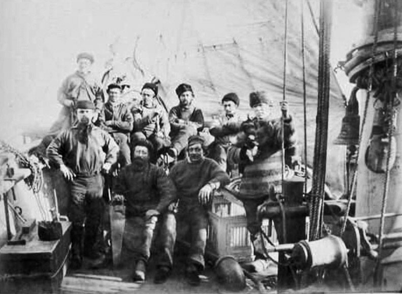 Матросы шхуны «Виллем Баренц» 1884 г.