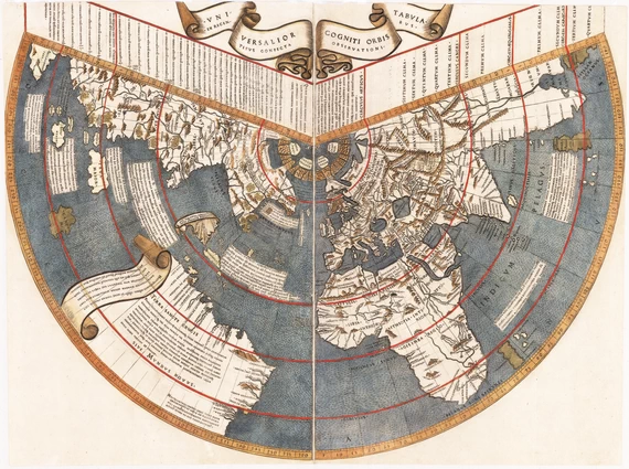 Карта географа Рейска (1608 г.)
