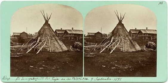 Самоедские чумы в Куе