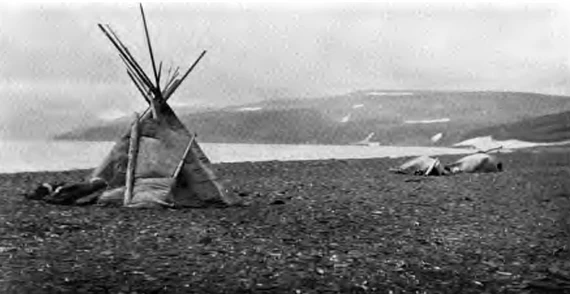 Самоедский чум у Ночуева ручья