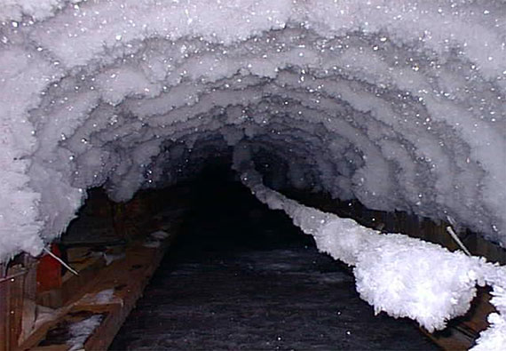 В устье отработанной штольни