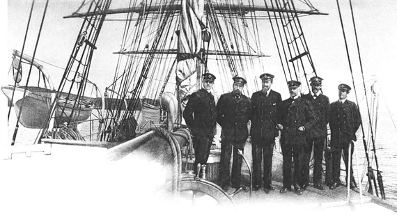 На борту «Бельжики» 1907 г.
