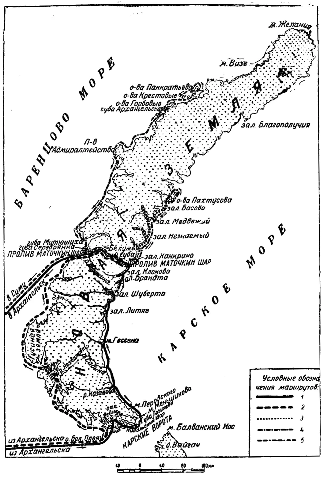 Карта маршрутов Пахтусова