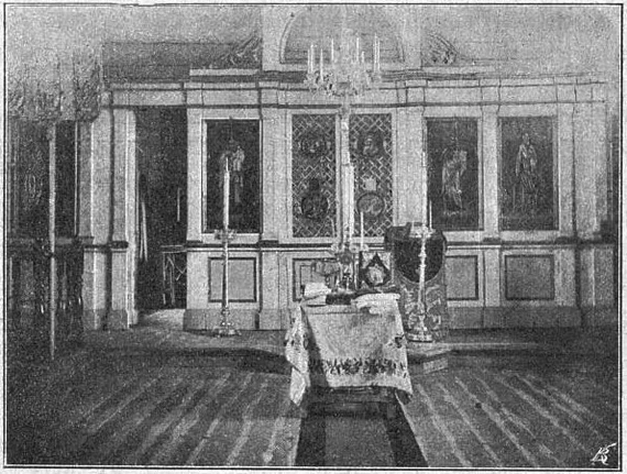 Внутренность церкви на Новой Землѣ