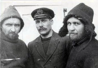 И.С. Соколов-Микитов, В.И. Воронин и П.И. Румянцев
