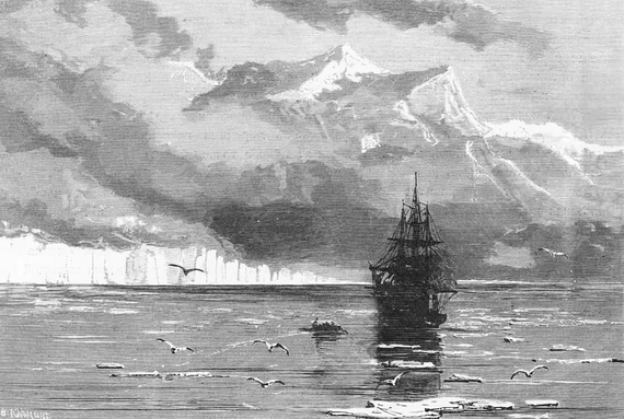 Видъ береговъ Новой Земли.