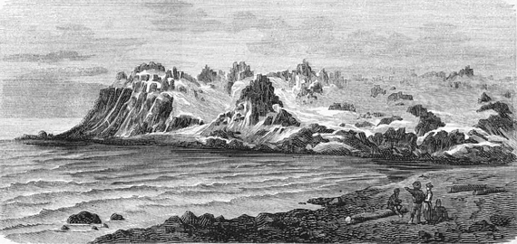 Митюшевъ Камень на западномъ берегу Новой Земли.